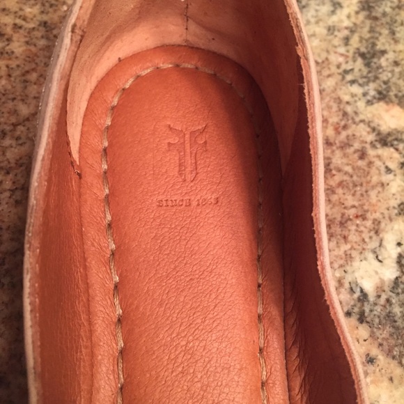 Frye Taupe Nubuck Leather Ballet Flats - Picture 6 of 7